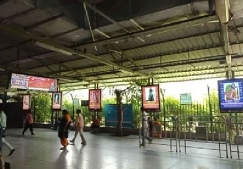 Advertising at Ticketing and gallery area of Delhi Metro Stations.